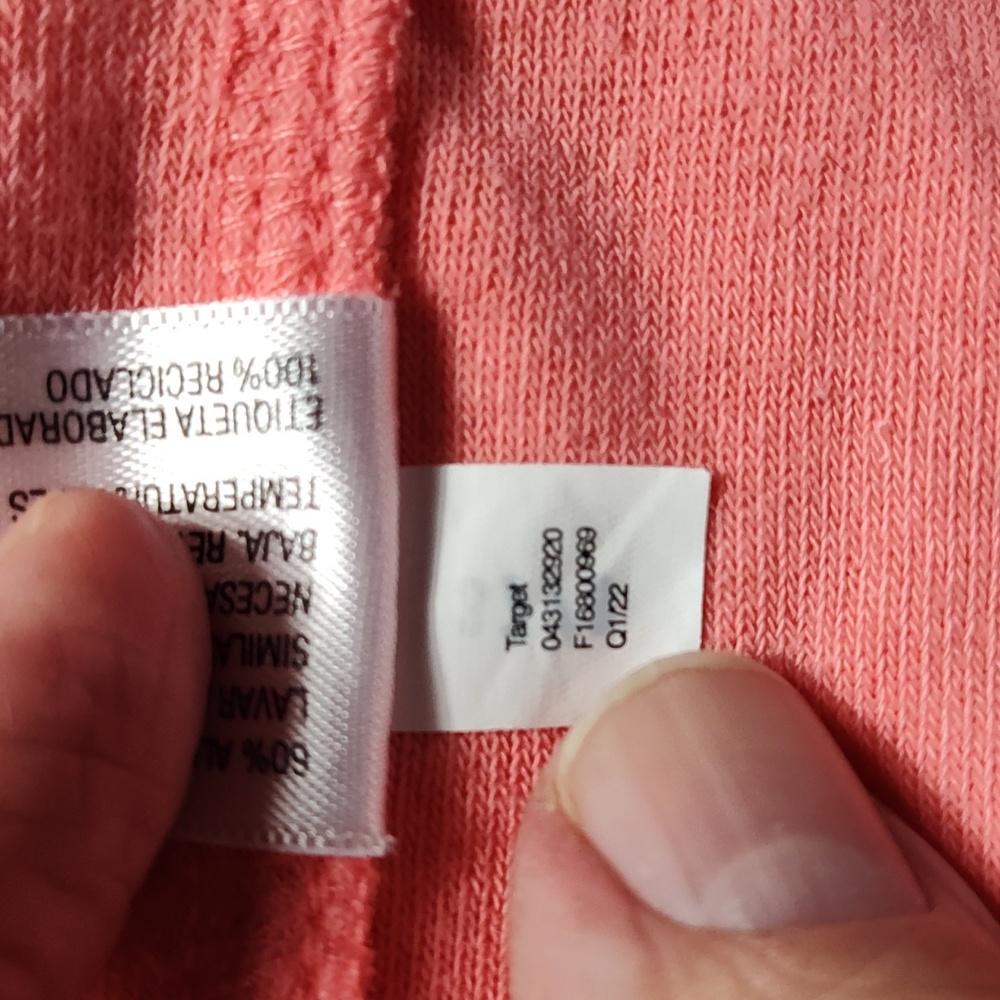 Limited Edition Coral Pink Mens Soft Terry Cloth Beach Shirt Like New - Picture 8 of 9